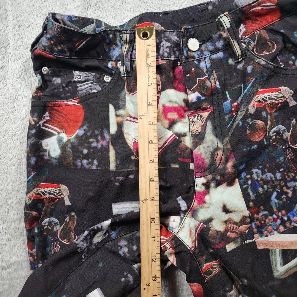 Chicago Bulls Pants Mens Medium 30x32 NBA Basketball Jordan 23 AOP Jumpman Nike - Picture 4 of 12